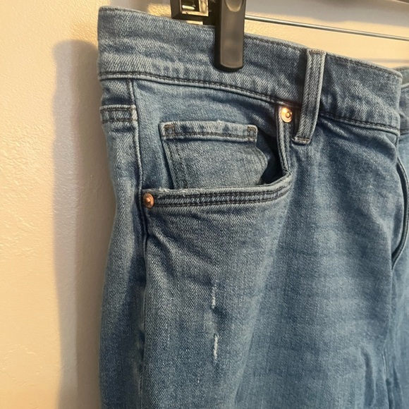 LOFT Blue Flare Crop Jeans - Picture 4 of 13